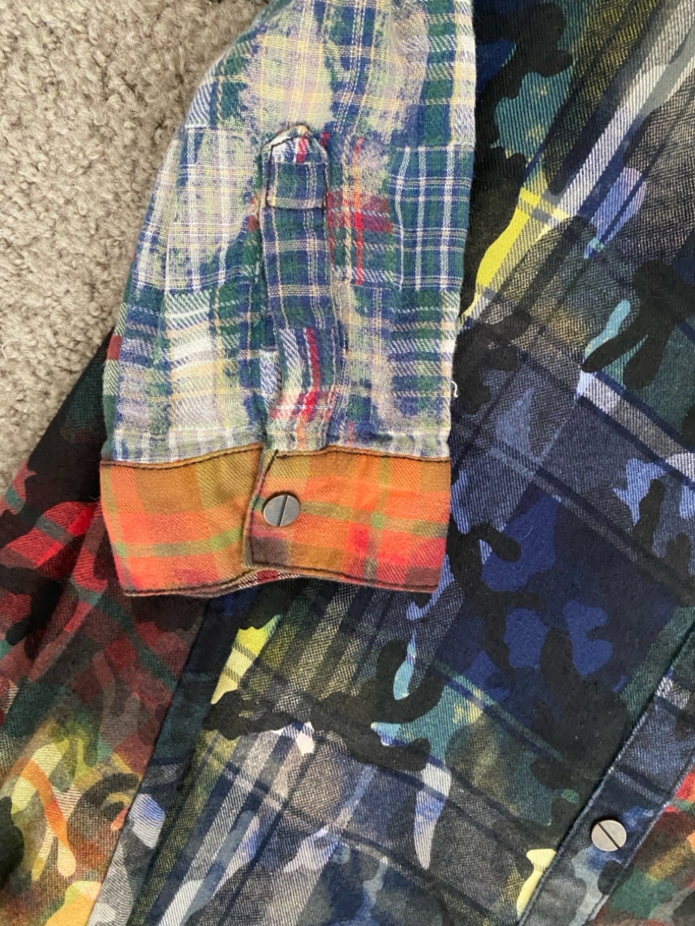 ALEXIS Multicolor Patchwork A-Line Skirt - Size S - Boho Chic Designer Style - Picture 13 of 16